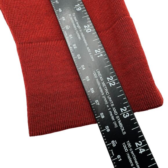 MARINA RINALDI Women's Large Rust Brown 100% New Wool Soft Knit Pullover Sweater - Picture 8 of 8